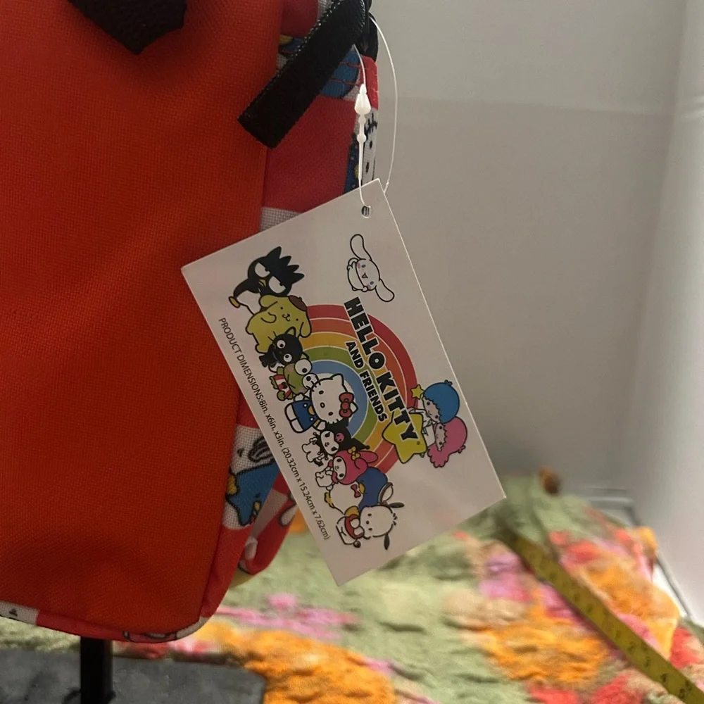 Hello Kitty Red and White Checkered Crossbody